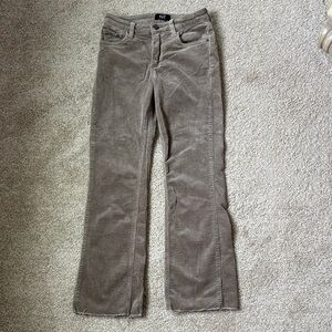 Kut from the Kloth Taupe Corduroy Flare Pants